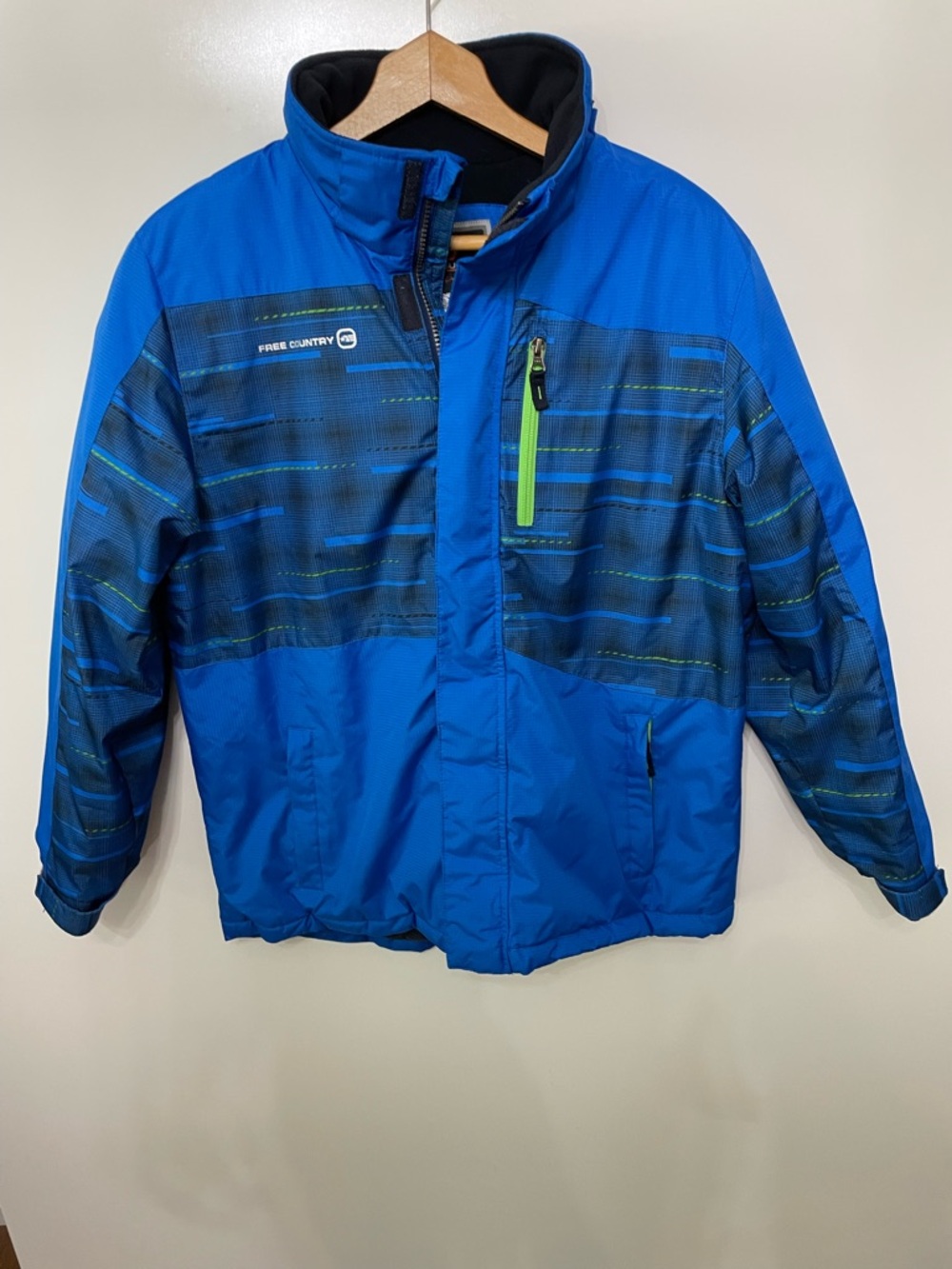 Free Country FCXtreme Blue Snow Board Performance Ski Jacket Coat, Boys size L